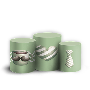 Capas Trio Cilindro Sublimado Veste Fácil - Dia dos Pais