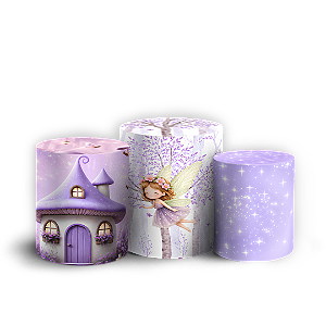 Capas Trio Cilindro Sublimado Veste Fácil - Fada