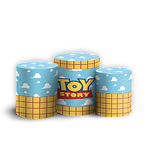 Capas Trio Cilindro Sublimado Veste Fácil - Toy Story