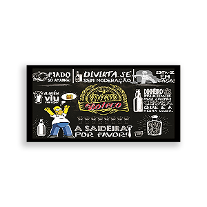 Capa Painel Retangular Sublimado - Chalkboard