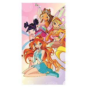 Capa Mini Faixa Lateral Sublimado - Winx