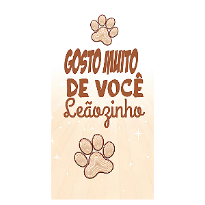 Capa Faixa Lateral Sublimado - Leãozinho
