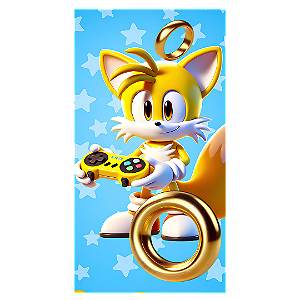 Capa Faixa Lateral Sublimado - Sonic