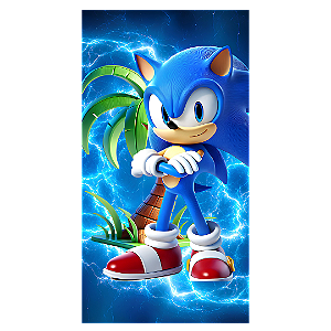 Capa Faixa Lateral Sublimado - Sonic