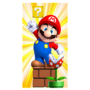Capa Faixa Lateral Sublimado - Super Mario