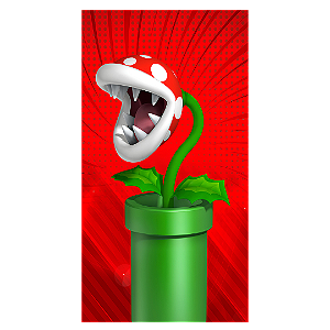 Capa Faixa Lateral Sublimado - Super Mario