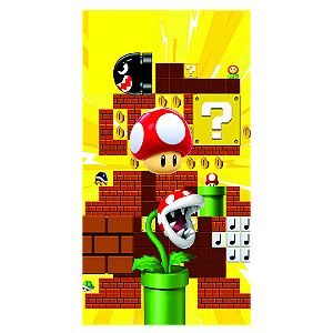 Capa Faixa Lateral Sublimado - Super Mario