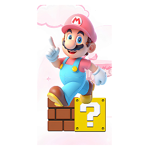 Capa Faixa Lateral Sublimado - Super Mario