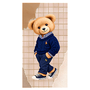 Capa Faixa Lateral Sublimado - Urso Ralph