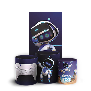 Capas Faixa Lateral e Trio Cilindro Sublimado Veste Fácil - Astro Bot