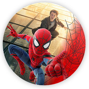 Capa Painel Redondo Sublimado - Homem Aranha