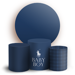 Capas Painel Redondo e Trio Cilindro Sublimado - Ralph Lauren Polo