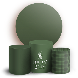 Capas Painel Redondo e Trio Cilindro Sublimado - Ralph Lauren Polo