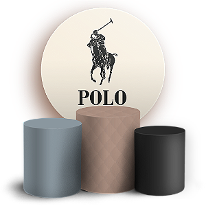 Capas Painel Redondo e Trio Cilindro Sublimado - Ralph Lauren Polo