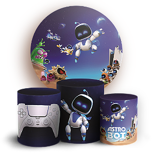 Capas Painel Redondo e Trio Cilindro Sublimado - Astro Bot
