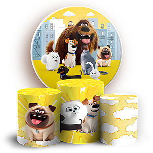Capas Painel Redondo e Trio Cilindro Sublimado - A Vida Secreta dos Animais