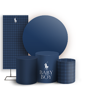 Capas Painel Redondo Trio Cilindro e Faixa Lateral Sublimado - Ralph Lauren Polo