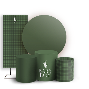 Capas Painel Redondo Trio Cilindro e Faixa Lateral Sublimado - Ralph Lauren Polo