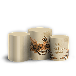 Capas Trio Cilindro Sublimado Veste Fácil - Gratidão