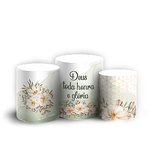Capas Trio Cilindro Sublimado Veste Fácil - Gratidão