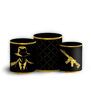 Capas Trio Cilindro Sublimado Veste Fácil - Poderoso Chefao