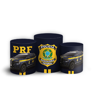 Capas Trio Cilindro Sublimado Veste Fácil - Policia - Prf
