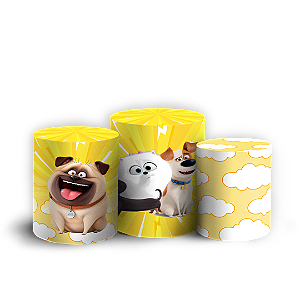 Capas Trio Cilindro Sublimado Veste Fácil - A Vida Secreta dos Animais
