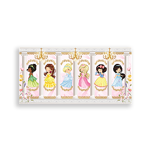 Capa Painel Retangular Sublimado - Princesas
