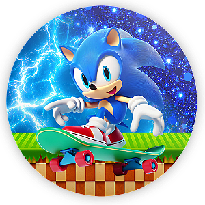 Capa Mini Painel Sublimado - Sonic