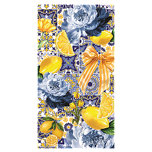 Capa Faixa Lateral Sublimado - Limão e Azulejo Português