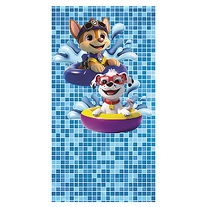 Capa Faixa Lateral Sublimado - Patrulha Canina - Pool Party