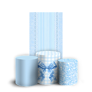 Capas Faixa Lateral e Trio Cilindro Sublimado Veste Fácil - Laços