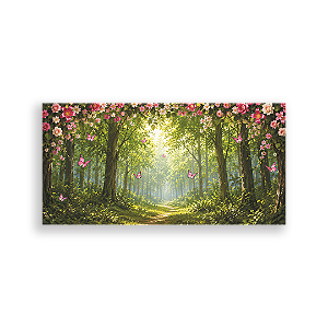 Capa Painel Retangular Sublimado - Floresta Encantada