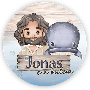 Capa Mini Painel Sublimado - Jonas e a Baleia