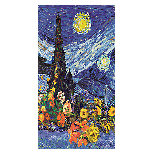 Capa Mini Faixa Lateral Sublimado - Noite Estrelada Van Gogh