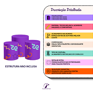 Capas Trio Cilindro Sublimado Veste Fácil - A Arca de Noé