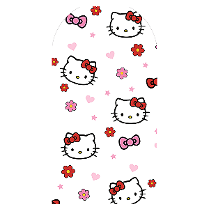 Capa Faixa Lateral Sublimado - Hello Kitty