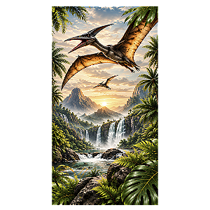 Capa Faixa Lateral Sublimado - Dino Rex