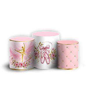 Capas Trio Cilindro Sublimado Veste Fácil - Bailarina