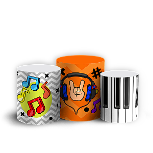 Capas Trio Cilindro Sublimado Veste Fácil - Musical