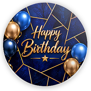 Capa Mini Painel Sublimado - Happy Birthday