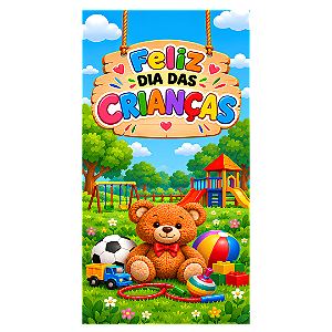 Capa Faixa Lateral Sublimado - Dia das Crianças
