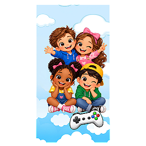 Capa Faixa Lateral Sublimado - Dia das Crianças