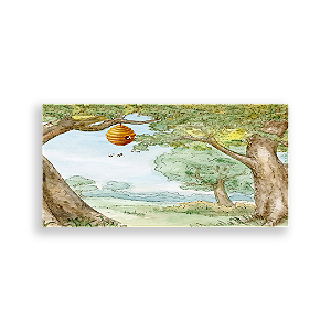 Capa Painel Retangular Sublimado - Ursinho Pooh