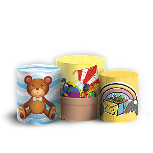 Capas Trio Cilindro Sublimado Veste Fácil - Dia das Crianças