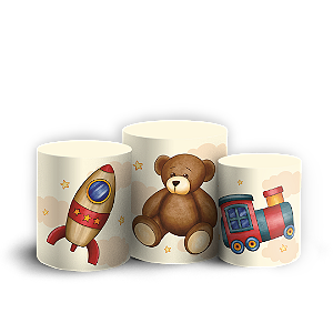 Capas Trio Cilindro Sublimado Veste Fácil - Dia das Crianças