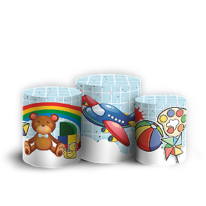 Capas Trio Cilindro Sublimado Veste Fácil - Dia das Crianças