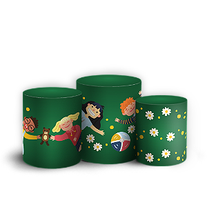 Capas Trio Cilindro Sublimado Veste Fácil - Dia das Crianças