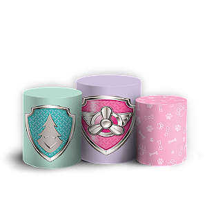 Capas Trio Cilindro Sublimado Veste Fácil - Patrulha Canina