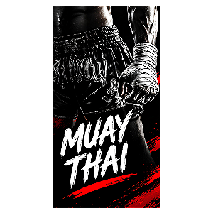 Capa Faixa Lateral Sublimado - Muay Thai